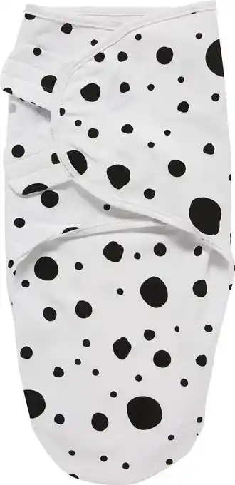 Bol.com Meyco baby dots swaddlemeyco inbakerdoek - black - 0-3 maanden aanbieding