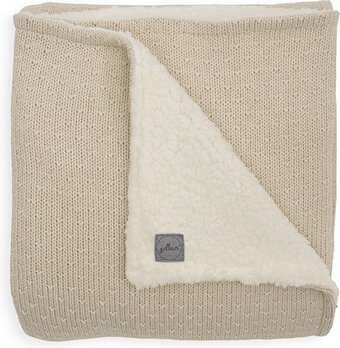 Bol.com Jollein baby deken ledikant 100x150cm bliss knit - nougat aanbieding