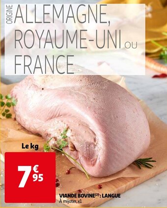 Auchan Viande Bovine : Langue aanbieding