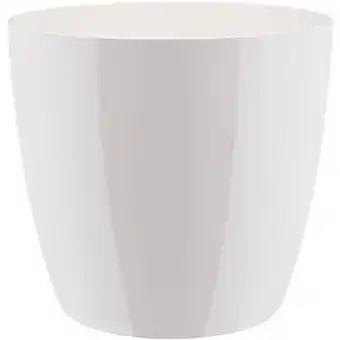 Brico Elho pot ’Brussels Diamond Round’ wit 25,10 cm aanbieding