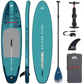 Decathlon Aqua marina beast 320cm stand up paddleboard pakket blauw aanbieding