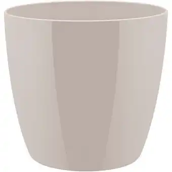 Brico Elho pot ’Brussels Diamond Round’ warm grijs 13,7 cm aanbieding