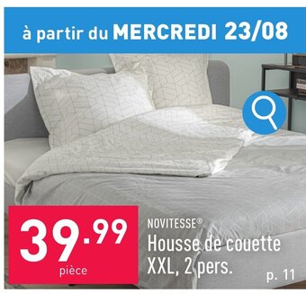 ALDI NOVITESSEⓇ Housse de couette XXL, 2 pers. aanbieding