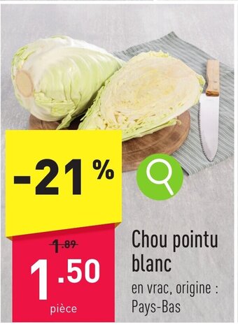 ALDI Chou pointu blanc aanbieding