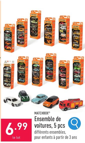 MATCHBOX® Ensemble de voitures, 5 pcs