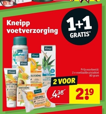 Kruidvat Kneipp voetverzorging aanbieding