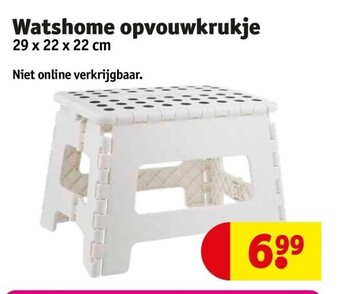 Kruidvat Watshome opvouwkrukje aanbieding