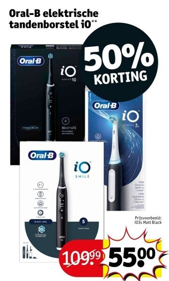 Kruidvat Oral-b elektrische tandenborstel io** aanbieding