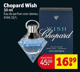 Kruidvat Chopard wish 30 ml aanbieding