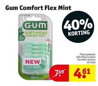 Kruidvat Gum comfort flex mint aanbieding