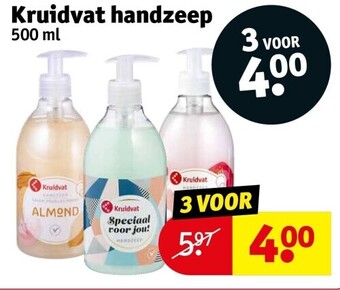 Kruidvat Kruidvat handzeep 500 ml aanbieding