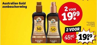 Kruidvat Australian gold zonbescherming aanbieding