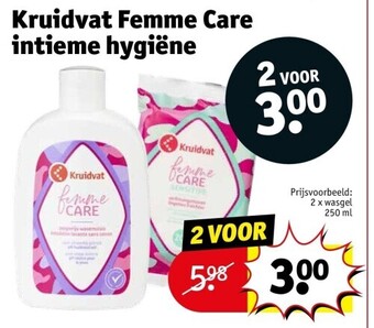 Kruidvat Kruidvat femme care intieme hygiëne aanbieding