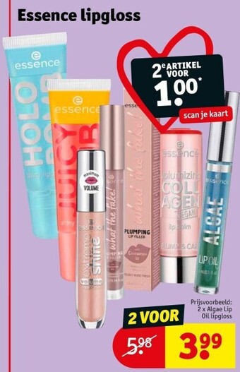 Kruidvat Essence lipgloss aanbieding