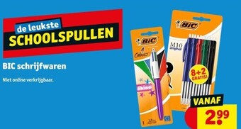 Kruidvat Bic schrijfwaren aanbieding