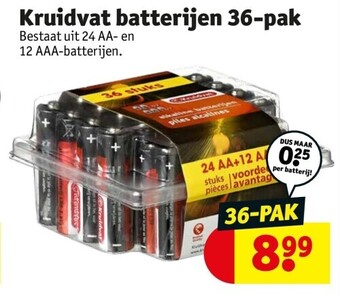 Kruidvat Kruidvat batterijen 36-pak aanbieding