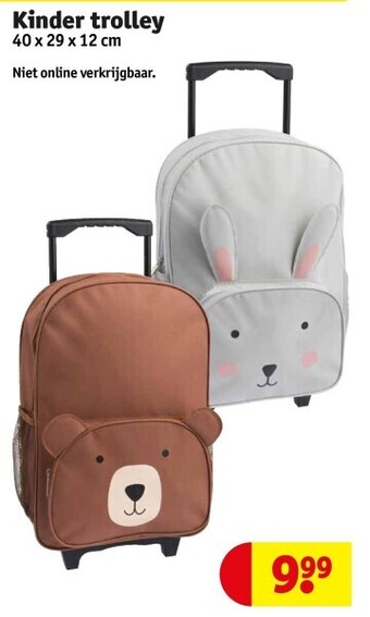 Kruidvat Kinder trolley aanbieding