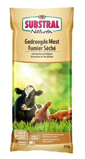 Naturen Gedroogde koemest 25 kg
