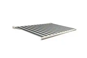 Makro Domasol Elektrische zonneluifel F20 550 x 250 cm groen/crème gestreept aanbieding