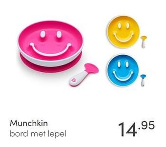 Baby & Tiener Munchkin bord met lepel aanbieding