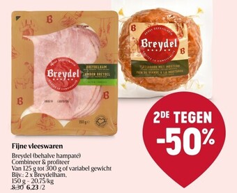 Delhaize Fijne vleeswaren aanbieding