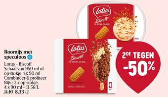 Delhaize Roomijs met speculoos aanbieding
