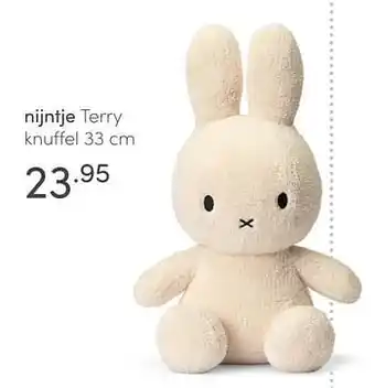 Baby & Tiener Nijntje terry knuffel 33cm aanbieding