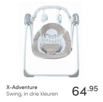 Baby & Tiener X-adventure swing, in drie kleuren aanbieding