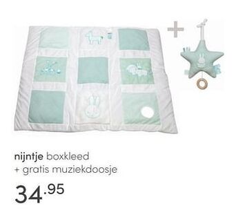 Baby & Tiener Nijntje boxkleed + gratis muziekdoosje aanbieding