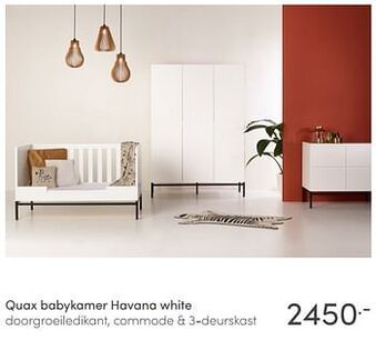 Baby & Tiener Quax babykamer havana white aanbieding