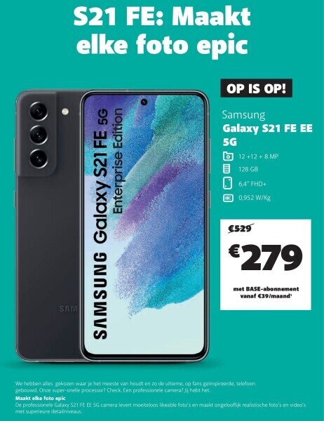 Base Samsung galaxy a14 5g aanbieding
