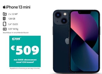 Base Iphone 13 mini aanbieding