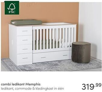 Baby & Tiener Combi ledikant memphis aanbieding