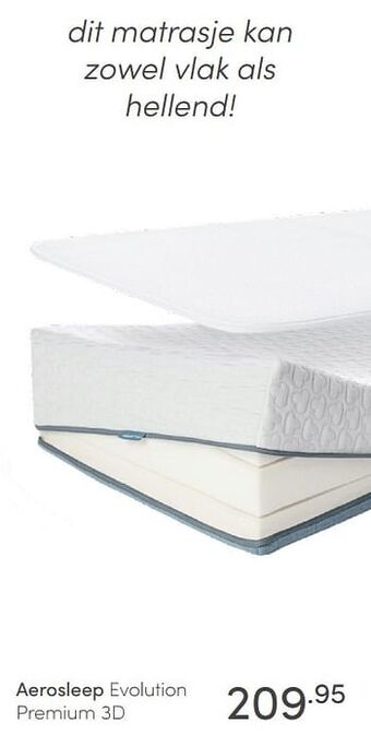 Baby & Tiener Aerosleep evolution premium 3d aanbieding