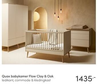 Baby & Tiener Quax babykamer flow clay + oak aanbieding