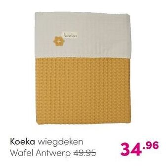 Baby & Tiener Koeka wiegdeken wafel antwerp aanbieding