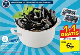 Carrefour Zeeuwse mosselen impérial carrefour aanbieding