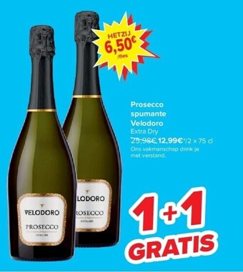 Carrefour Prosecco spumante velodoro aanbieding