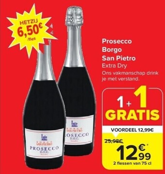Carrefour Prosecco borgo san pietro aanbieding