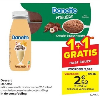 Carrefour Dessert danette aanbieding