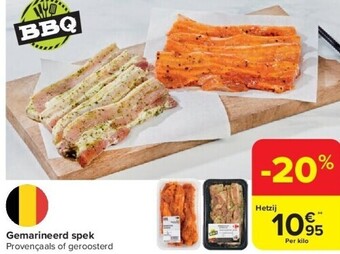Carrefour Gemarineerd spek aanbieding