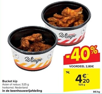Carrefour Bucket kip aanbieding