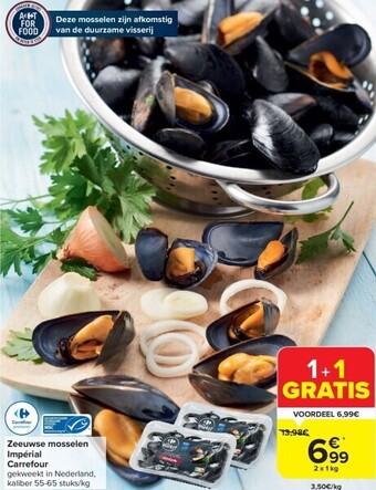 Carrefour Zeeuwse mosselen impérial carrefour aanbieding