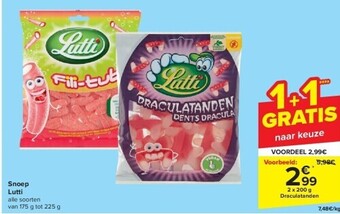Carrefour Snoep lutti aanbieding