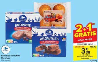 Carrefour Brownies en muffi ns carrefour aanbieding