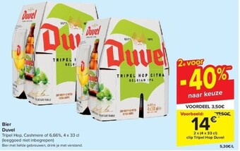 Carrefour Bier duvel aanbieding