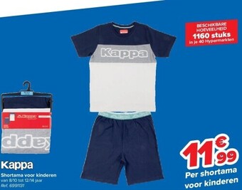 Carrefour Shortama voor kinderen aanbieding