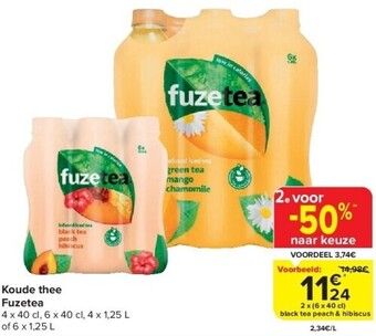 Carrefour Koude thee fuzetea aanbieding
