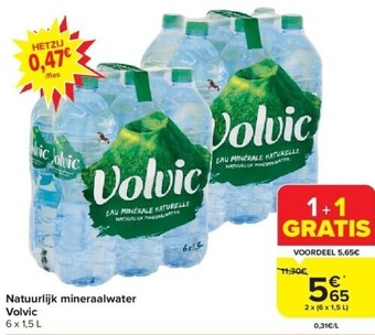 Carrefour Natuurlijk mineraalwater volvic aanbieding
