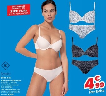 Carrefour Beha met voorgevormde cups aanbieding